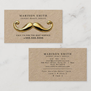 Barber Shop Hair Stylist Professional Barbershop Business Card