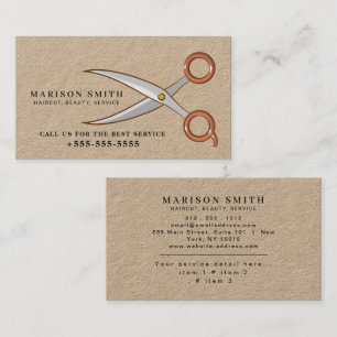 Barber Shop Hair Stylist Professional Barbershop Business Card