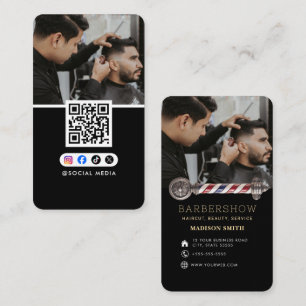 Barber Shop Hair Stylist Professional Barbershop Business Card