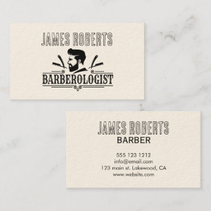 Barber Shop Hair Stylist Professional Barbershop Business Card