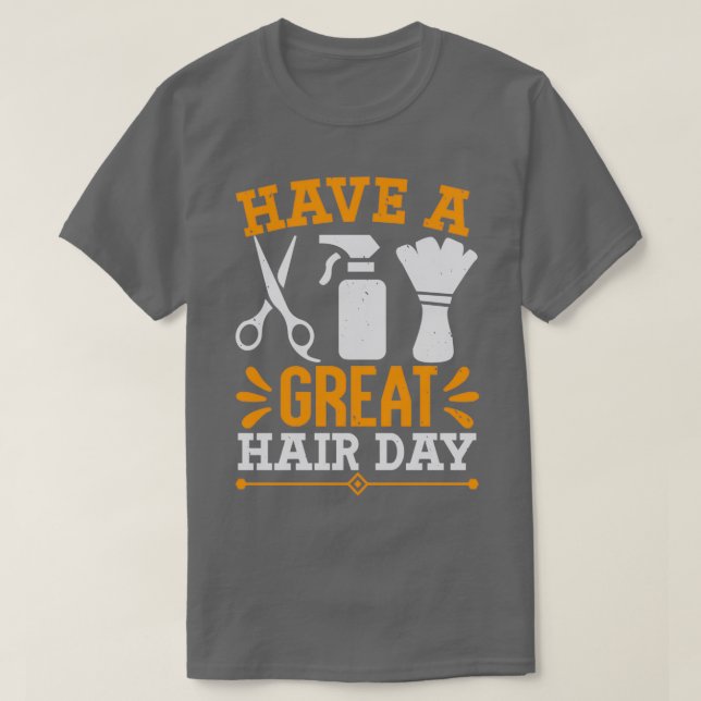 Barber Shop Haircut beard Hairdresser Gift 3 T-Shirt (Design Front)