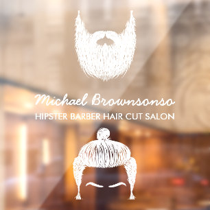 Barber Shop hipster beard moustache white