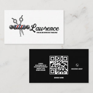 Barber Shop Logo Sign Professional Business Card