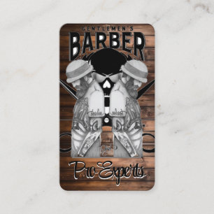 Barber shop logo / skull business card