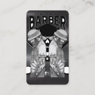 Barber shop logo / skull business card