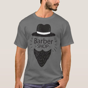 Barber Shop Long Moustache T-Shirt