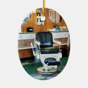 Barber Shop One Chair Ceramic Tree Decoration