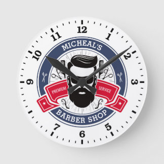 Barber Shop Personalised Wall Clock