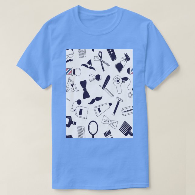 Barber shop pole pattern 3 T-Shirt (Design Front)