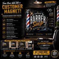 Barber Shop Poster | Barbershop Advertising Design