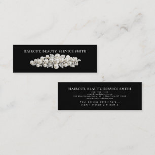 Barber Shop Professional Hair stylist comb modern Mini Business Card