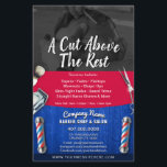 Barber Shop & Salon Customisable Coupon Template Flyer<br><div class="desc">Remain visible and in front of the competiton by customising,  printing and handing out these effective barber shop flyers to all who can utilise your barber/salon services. Keep or replace eplacing the barber cuts/images in backround with your own.</div>