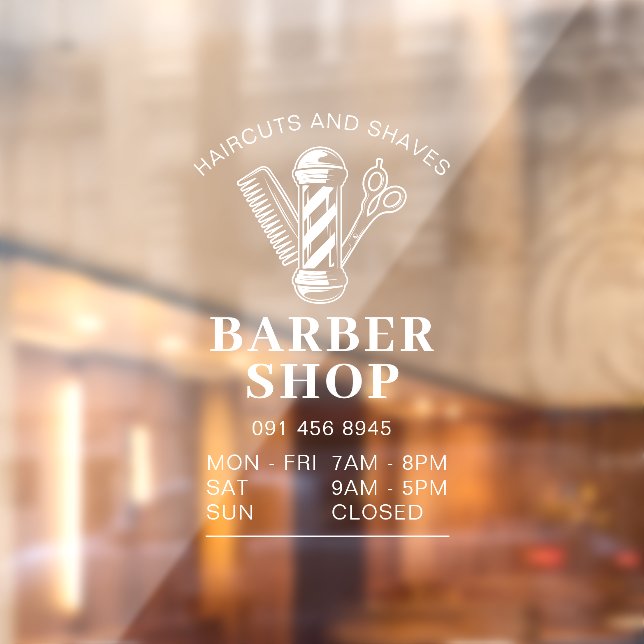 Barber Shop Store Opening Hours (Sheet 2)