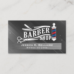 Barber Shop Tools Barber Pole Appointment Card