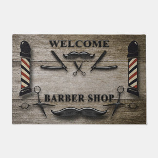 Barber Shop Welcome Mat, Hair Salon Door Mat