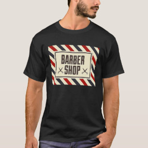 Barber Shop Worker Barberer Original Vintage Color T-Shirt