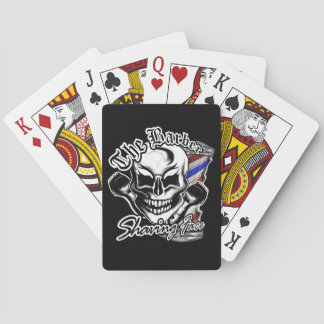 Barber Skull Playing Cards