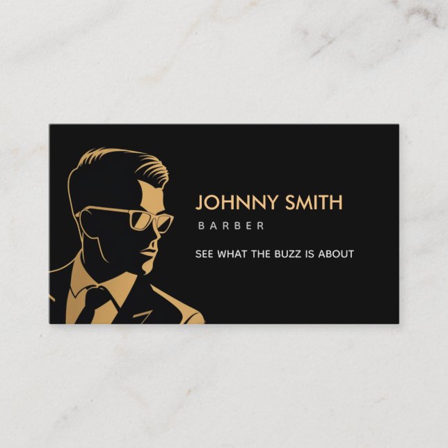 Barber Slogans Business Card (Front)