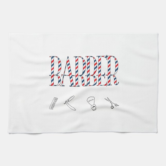 Barber Tea Towel (Horizontal)
