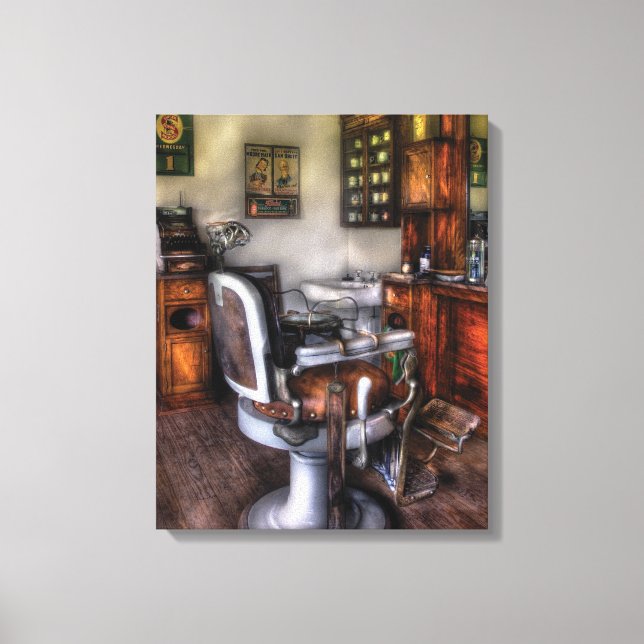 Barber - The Barber Chair Canvas Print (Front)