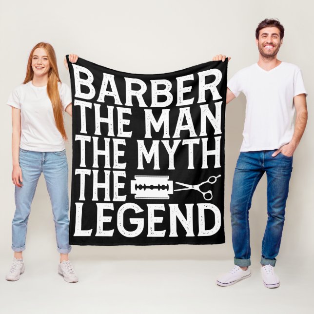  Barber The Man 2024 Fleece Blanket (In Situ)