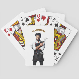 *Barber-Themed Playing card
