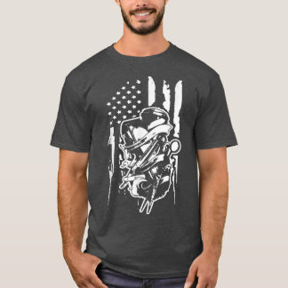 Barber Trimmer Us Flag Best Barber  For Men For Wo T-Shirt