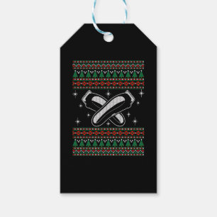Barber Ugly Christmas Sweater Xmas Gift Tags