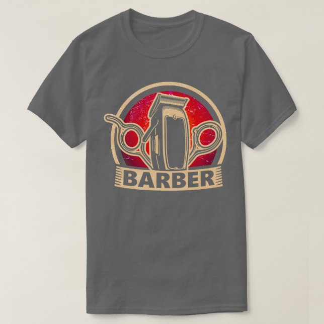 Barber Vintage 8 T-Shirt (Design Front)