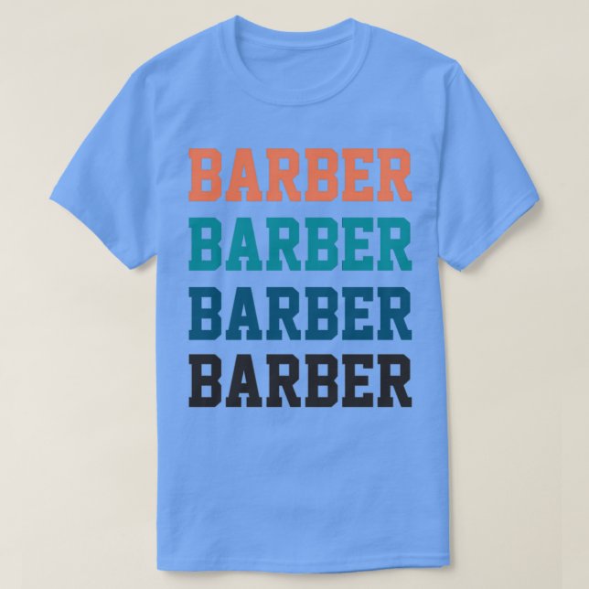Barber Vintage Classic TShirt (Design Front)