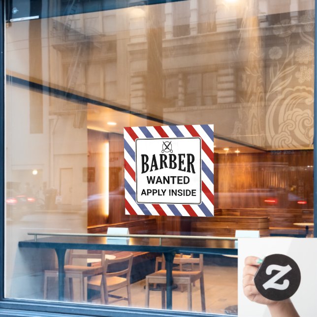 Barber Wanted Apply Inside Barber Shop Help Wanted (Cafe Window)