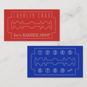 Barbers loyalty card elegance look