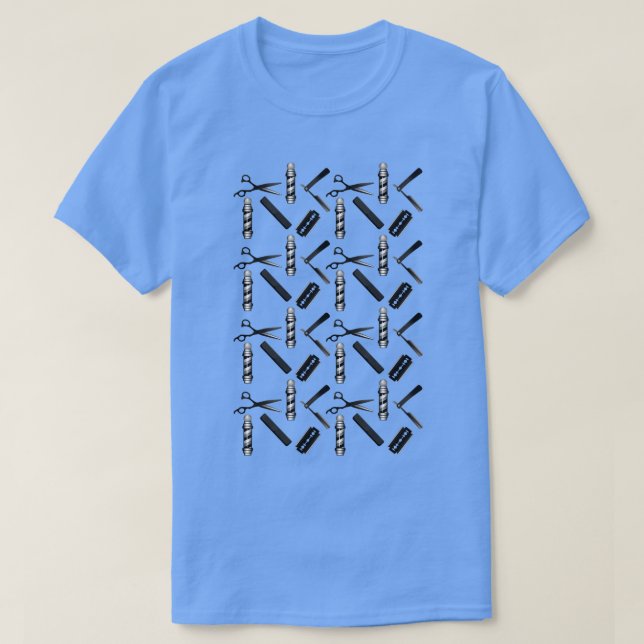 Barbers Shop Pattern Classic TShirt (Design Front)