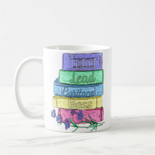 BARBERSHOP AND BOOKS MUSIC AND WORDS COFFEE MUG