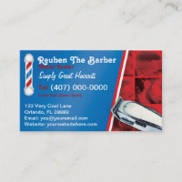 Barbershop Barber (Barber pole and clippers)