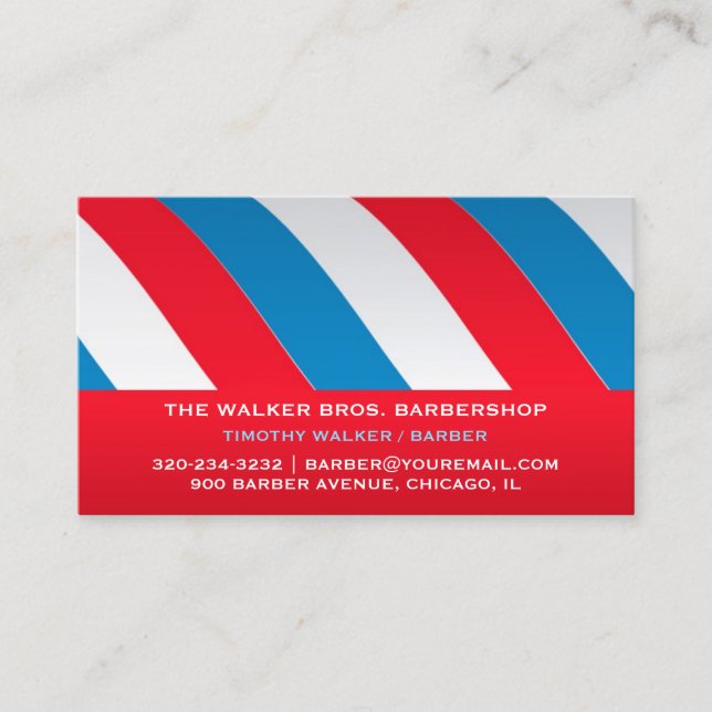 Barbershop Business Card (Front)