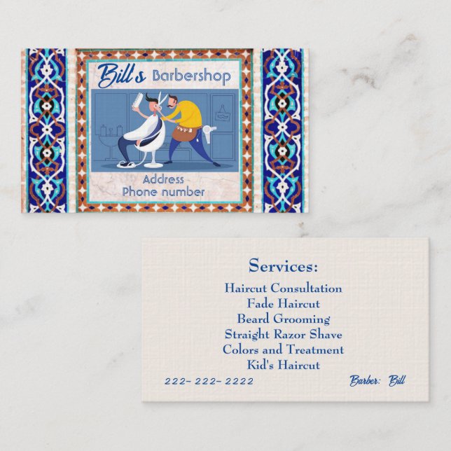 Barbershop Business Card (Front/Back)