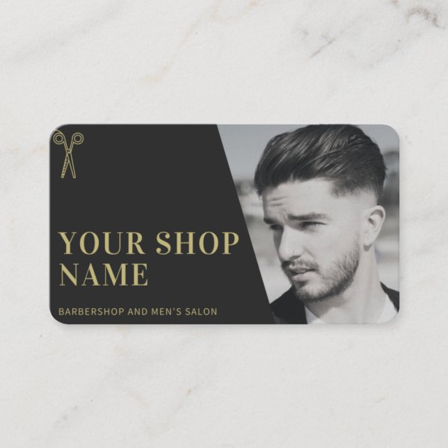 Barbershop Business Card (Front)