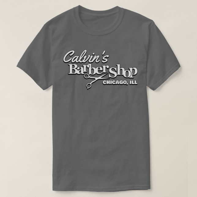 Barbershop Calvinx27s Barber Shop T-Shirt (Design Front)