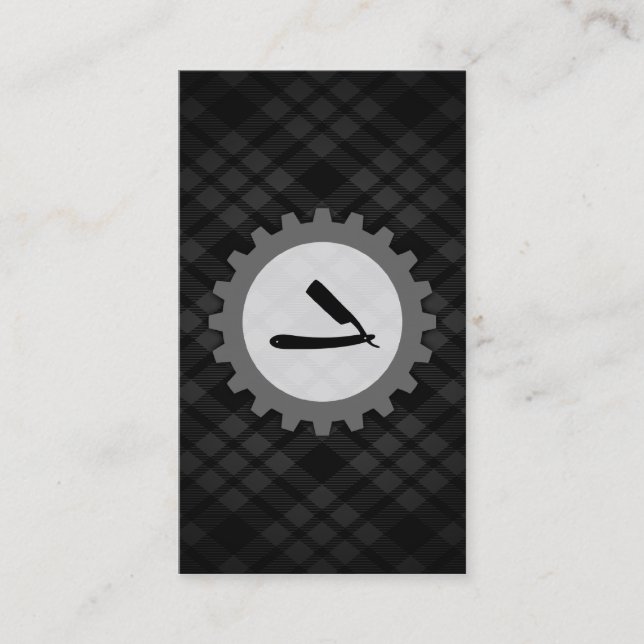 barbershop gear business card (Front)