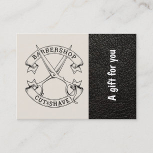 Barbershop leather look  Gift Certificate
