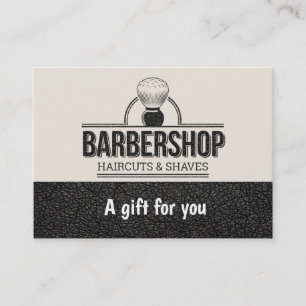 Barbershop leather look  Gift Certificate