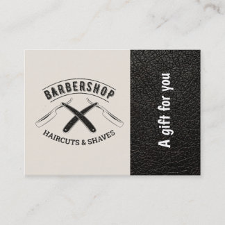 Barbershop leather look  Gift Certificate