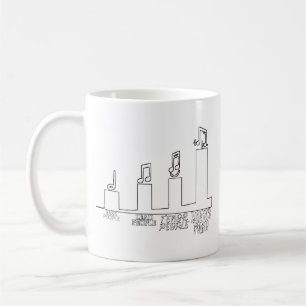 BARBERSHOP LEVELS OF CRAZY IN THE FOUR PARTS COFFEE MUG