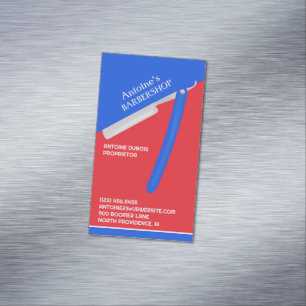 Barbershop Magnetic Business Card