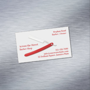 Barbershop Magnetic Business Card
