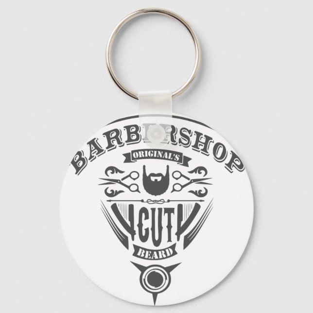 Barbershop original vintage key ring (Front)