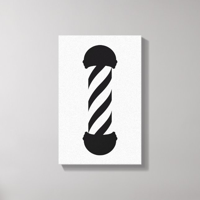 barbershop pole canvas print (Front)