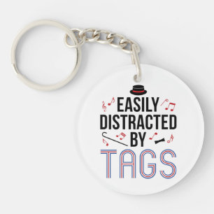 Barbershop Quartet Easily Distracted by Tags Key Ring