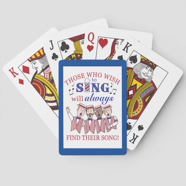 Barbershop Quartet Playing Cards (Back)